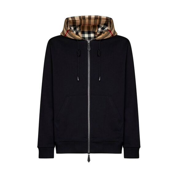 Burberry Men Check Hoodie